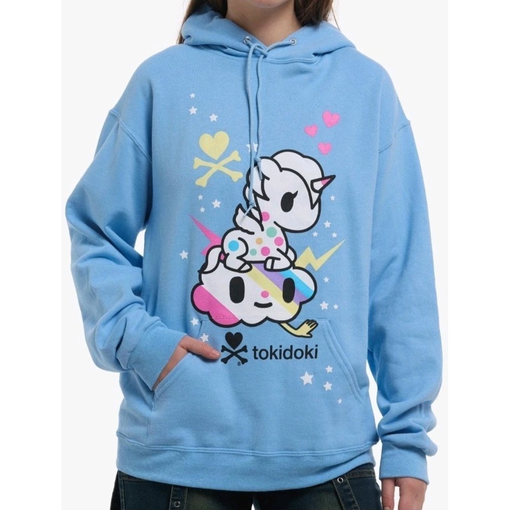 NEW Tokidoki‎ Unicorno Pullover Hoodie Kangaroo Pocket Unisex XL